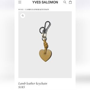 NWT Yves SALOMON Keychain